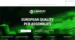 Desktop Screenshot of lambertelectronic.com