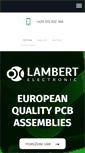 Mobile Screenshot of lambertelectronic.com