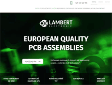 Tablet Screenshot of lambertelectronic.com